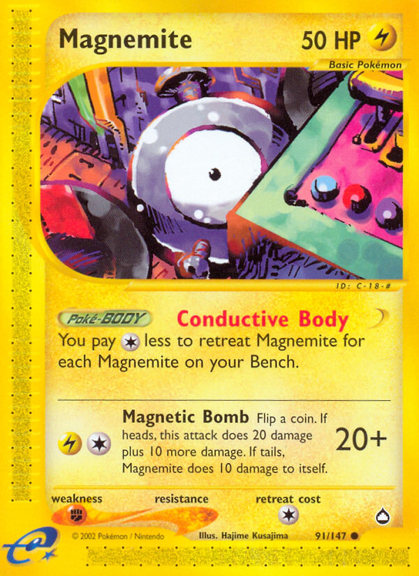 Magnemite (91/147) [Aquapolis] | Gam3 Escape