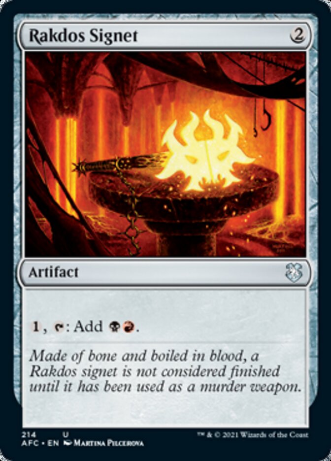 Rakdos Signet [Dungeons & Dragons: Adventures in the Forgotten Realms Commander] | Gam3 Escape
