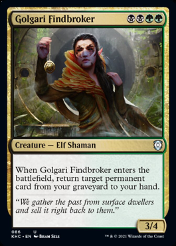 Golgari Findbroker [Kaldheim Commander] | Gam3 Escape
