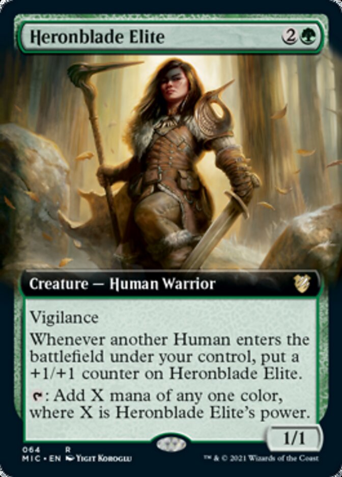 Heronblade Elite (Extended) [Innistrad: Midnight Hunt Commander] | Gam3 Escape