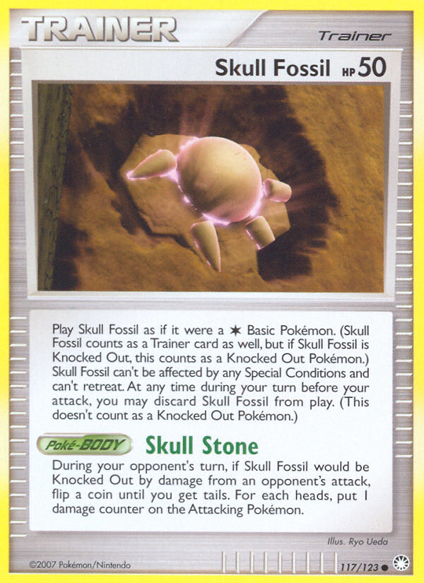 Skull Fossil (117/123) [Diamond & Pearl: Mysterious Treasures] | Gam3 Escape