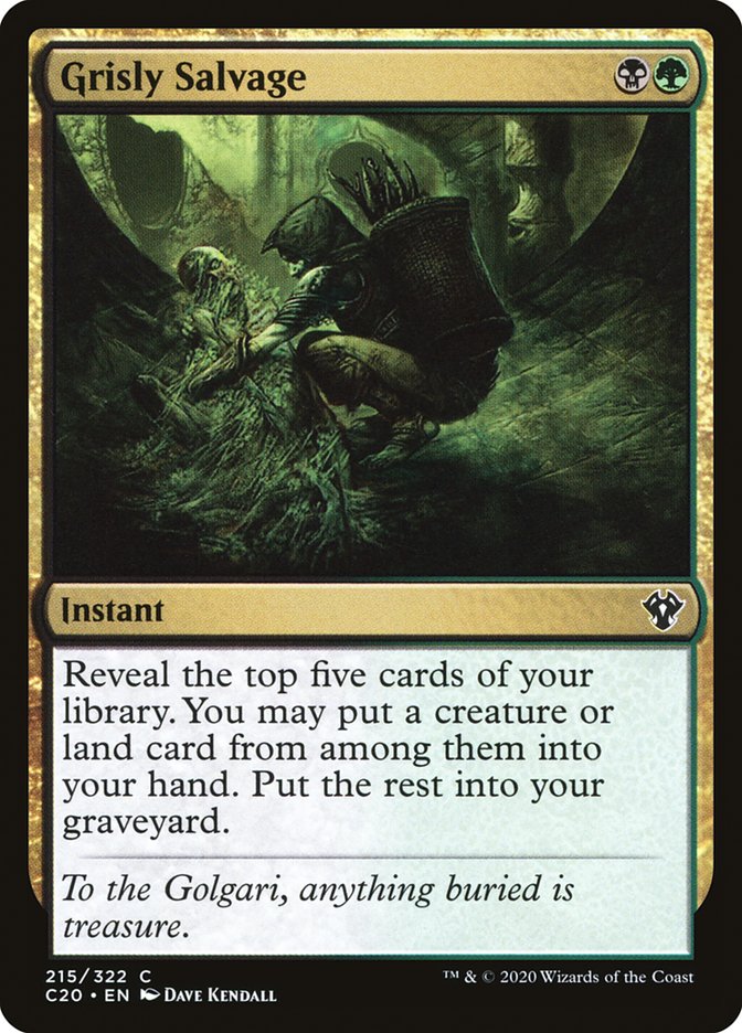 Grisly Salvage [Commander 2020] | Gam3 Escape