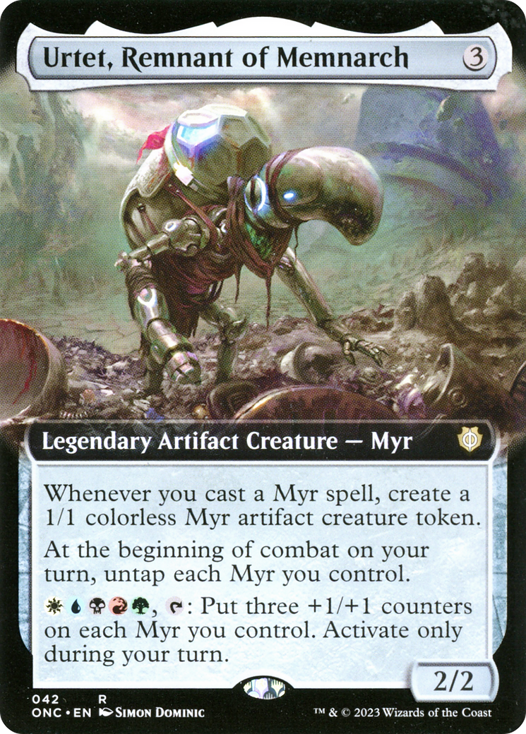 Urtet, Remnant of Memnarch (Extended Art) [Phyrexia: All Will Be One Commander] | Gam3 Escape