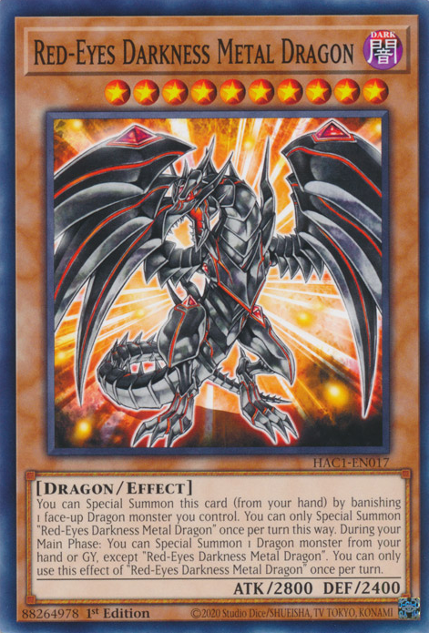 Red-Eyes Darkness Metal Dragon [HAC1-EN017] Common | Gam3 Escape