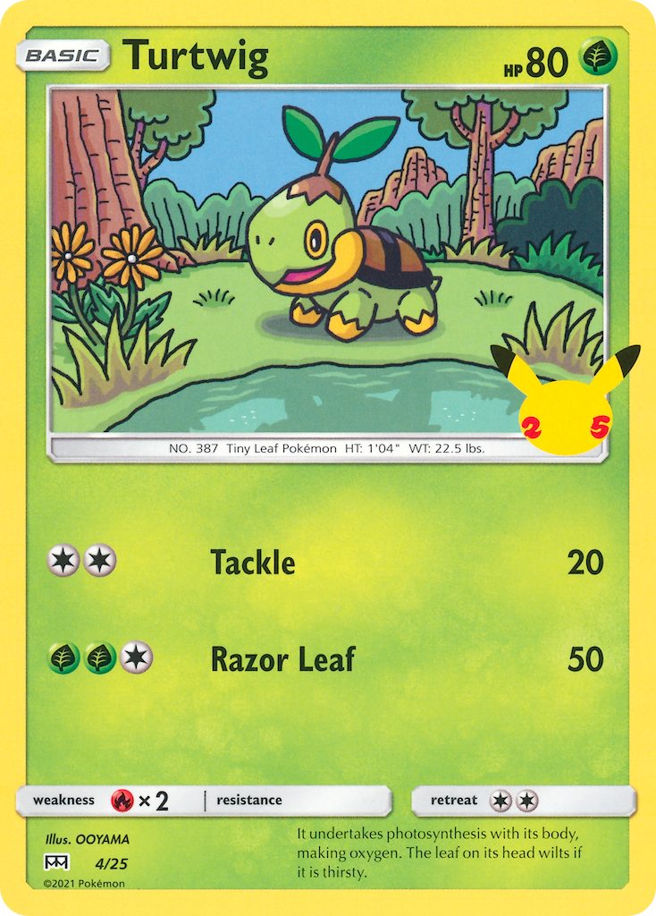 Turtwig (4/25) [McDonald's 25th Anniversary] | Gam3 Escape