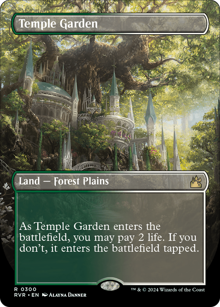 Temple Garden (Borderless) [Ravnica Remastered] | Gam3 Escape