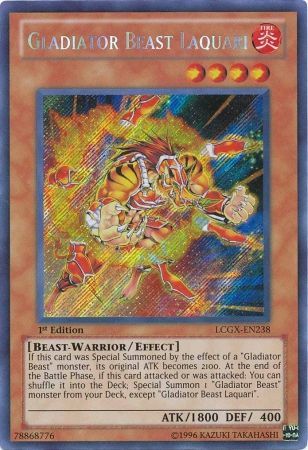 Gladiator Beast Laquari [LCGX-EN238] Secret Rare | Gam3 Escape