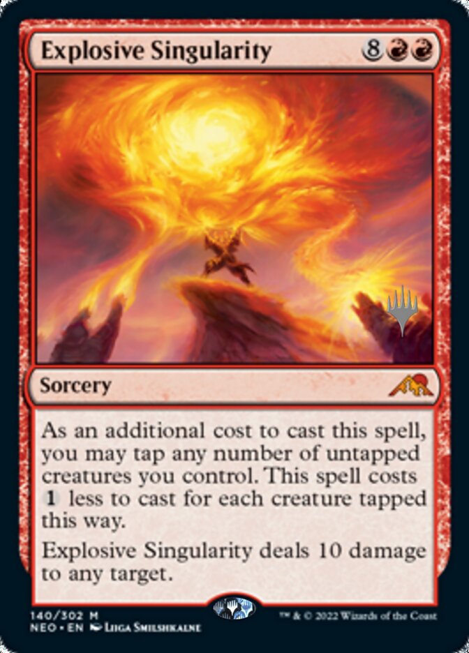 Explosive Singularity (Promo Pack) [Kamigawa: Neon Dynasty Promos] | Gam3 Escape