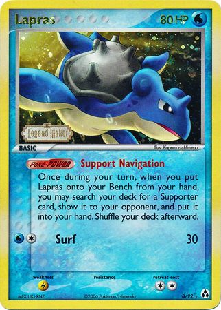 Lapras (8/92) (Stamped) [EX: Legend Maker] | Gam3 Escape