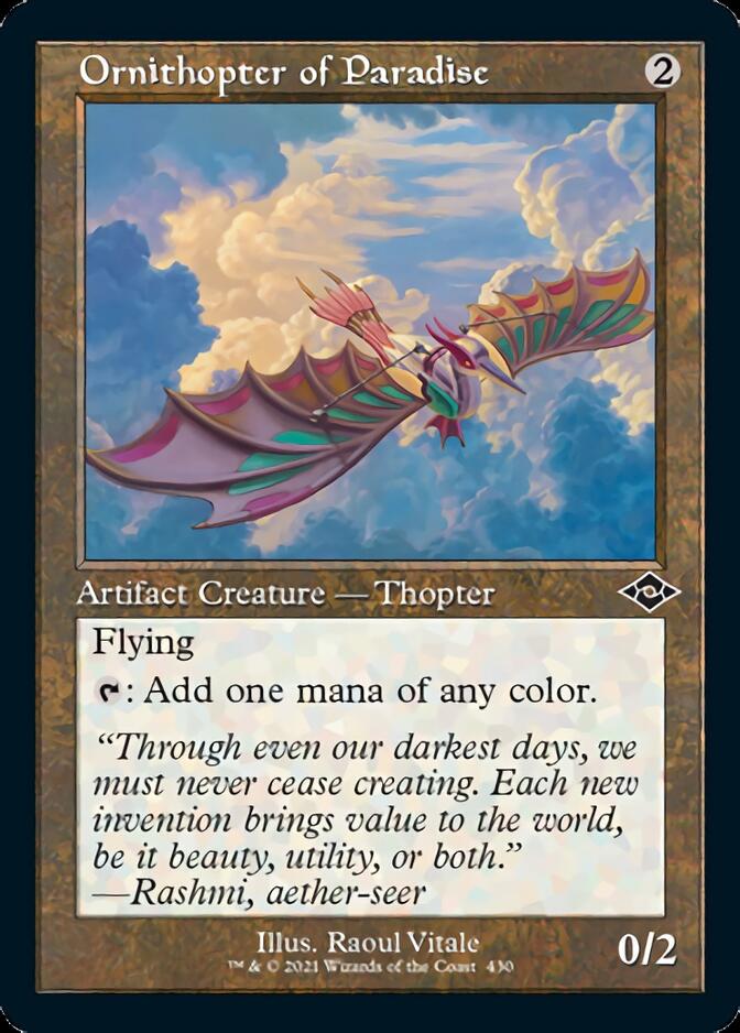 Ornithopter of Paradise (Retro Foil Etched) [Modern Horizons 2] | Gam3 Escape