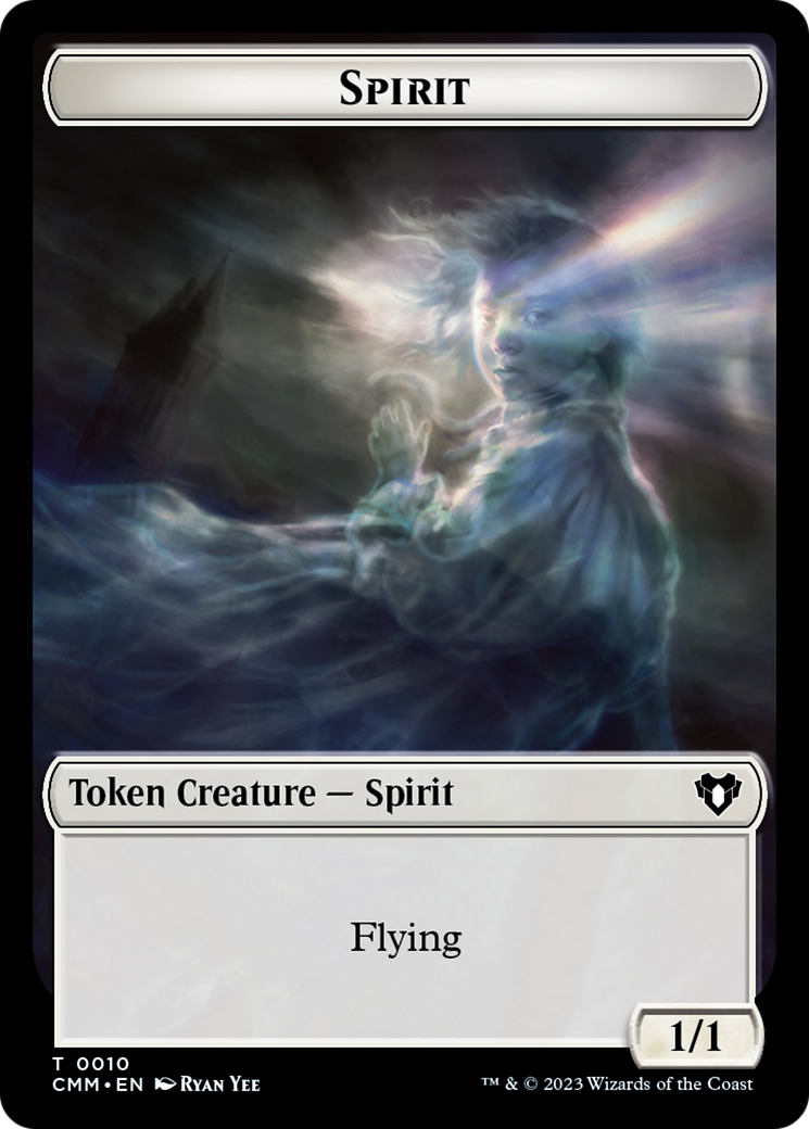 Spirit (0010) // Insect Double-Sided Token [Commander Masters Tokens] | Gam3 Escape