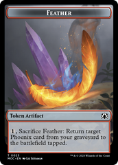 Feather // Servo Double-Sided Token [March of the Machine Commander Tokens] | Gam3 Escape