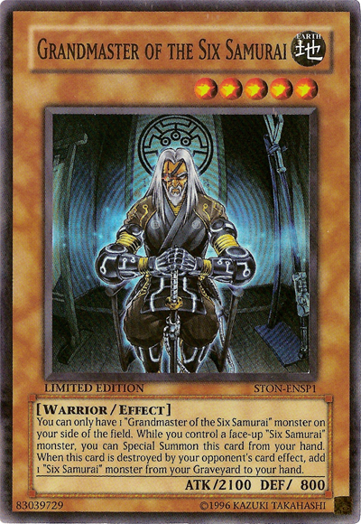 Grandmaster of the Six Samurai [STON-ENSP1] Super Rare | Gam3 Escape