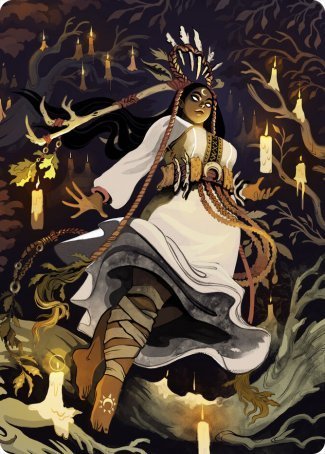 Candlegrove Witch 2 Art Card [Innistrad: Midnight Hunt Art Series] | Gam3 Escape
