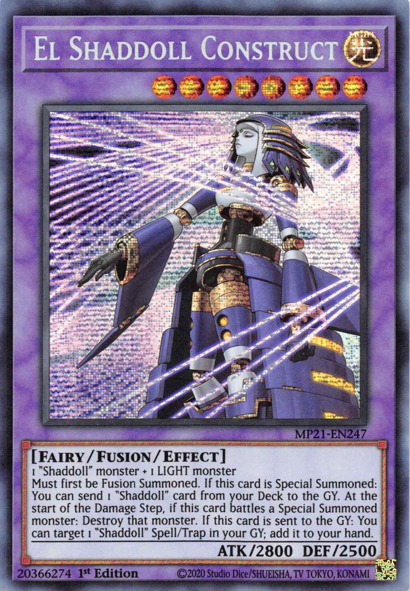 El Shaddoll Construct (Alternate Art) [MP21-EN247] Prismatic Secret Rare | Gam3 Escape