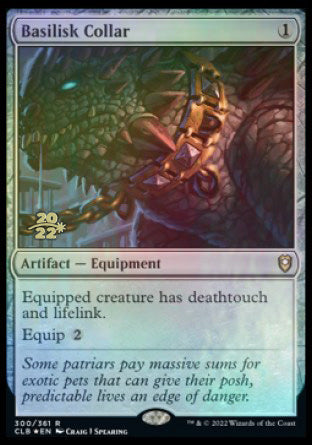 Basilisk Collar [Commander Legends: Battle for Baldur's Gate Prerelease Promos] | Gam3 Escape