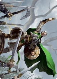 Maja, Bretagard Protector Art Card (Gold-Stamped Signature) [Kaldheim: Art Series] | Gam3 Escape