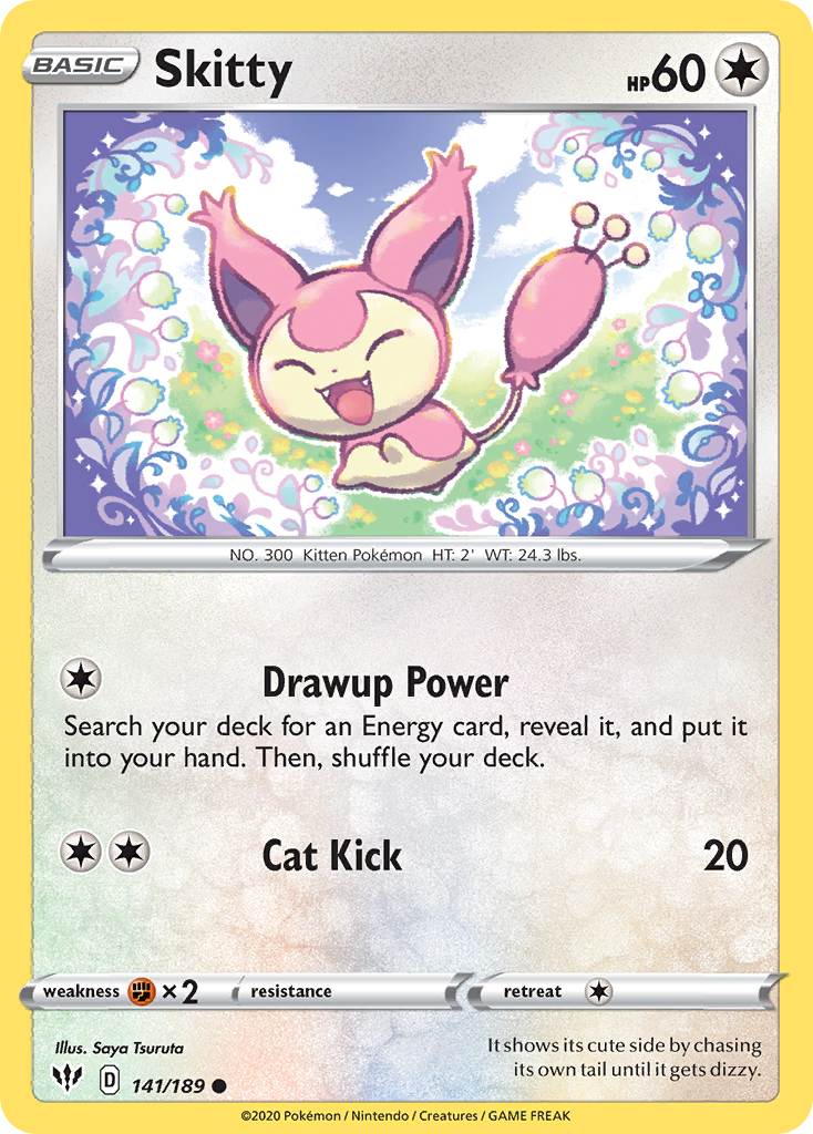 Skitty (141/189) [Sword & Shield: Darkness Ablaze] | Gam3 Escape