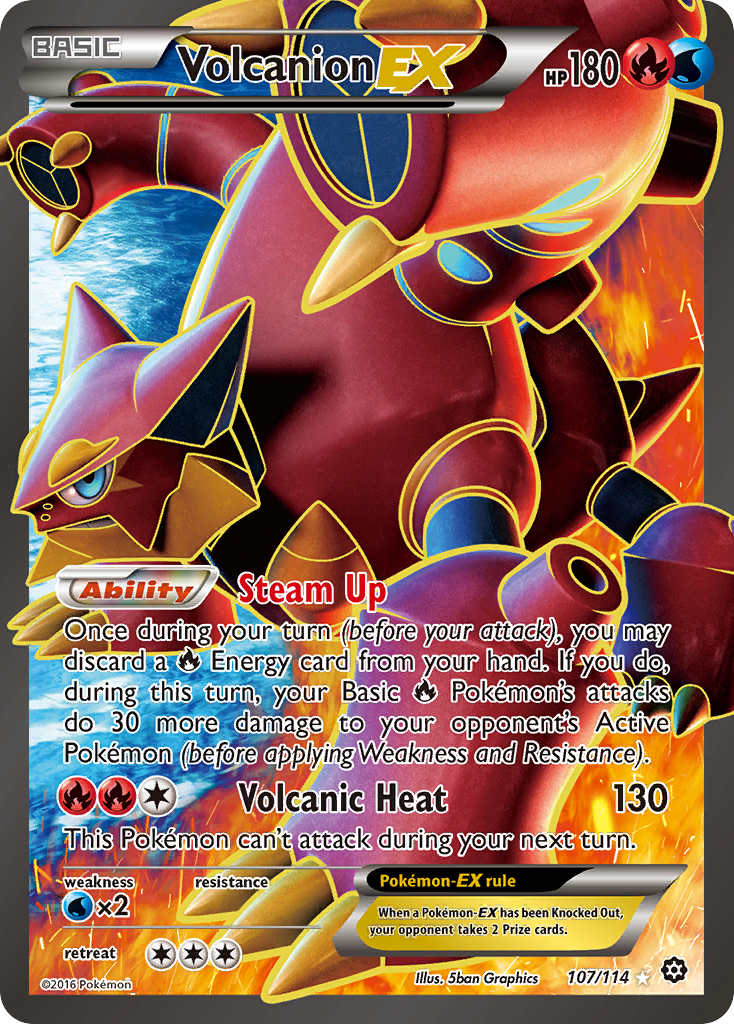 Volcanion EX (107/114) [XY: Steam Siege] | Gam3 Escape