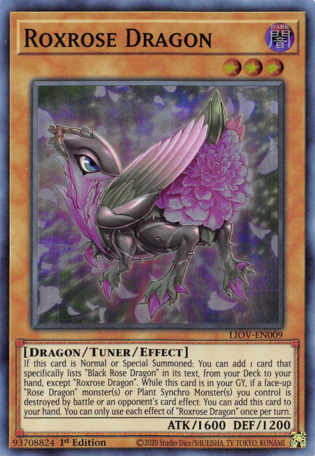 Roxrose Dragon [LIOV-EN009] Super Rare | Gam3 Escape