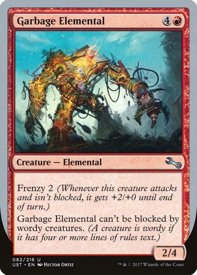 Garbage Elemental (2/4 Creature) [Unstable] | Gam3 Escape