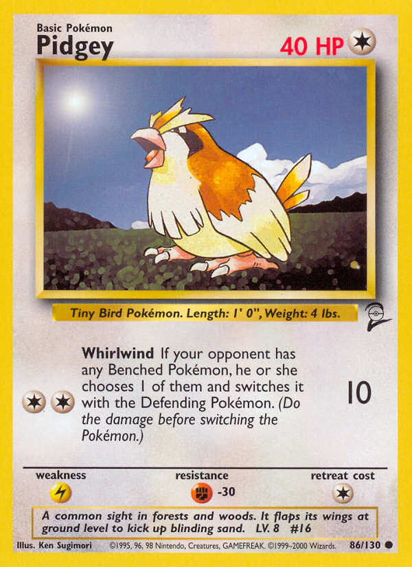 Pidgey (86/130) [Base Set 2] | Gam3 Escape