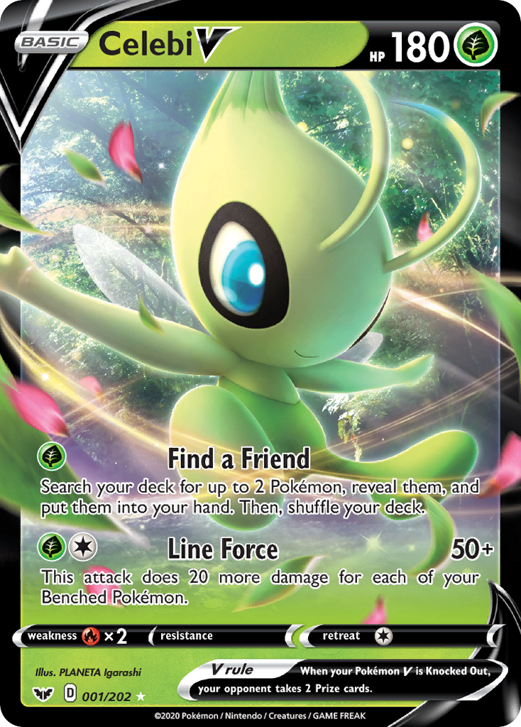 Celebi V (001/202) [Sword & Shield: Base Set] | Gam3 Escape