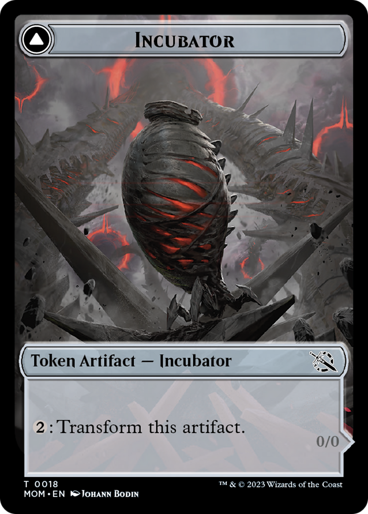 Incubator // Phyrexian (18) Double-Sided Token [March of the Machine Tokens] | Gam3 Escape