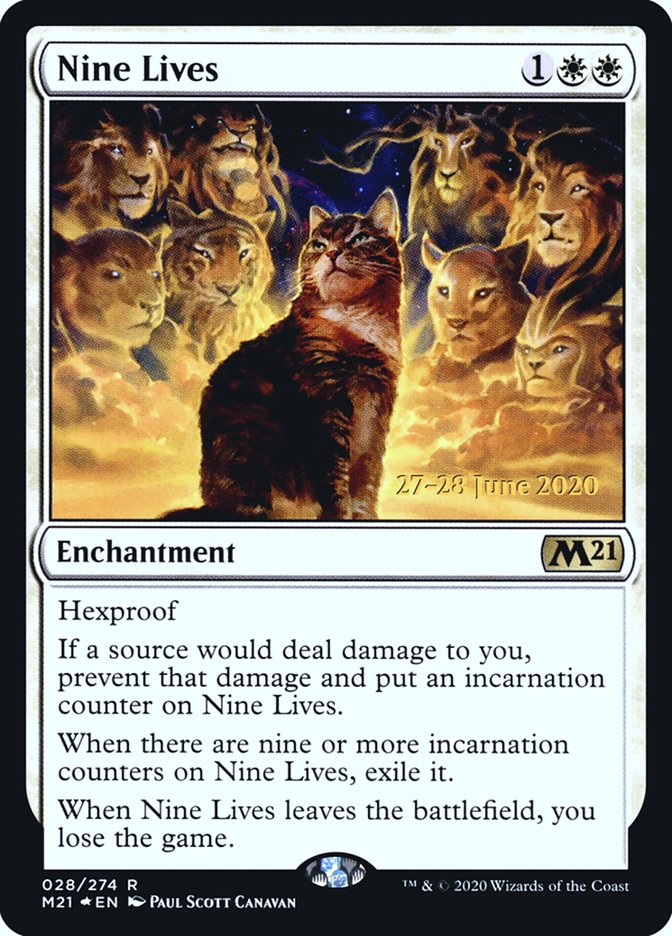 Nine Lives  [Core Set 2021 Prerelease Promos] | Gam3 Escape