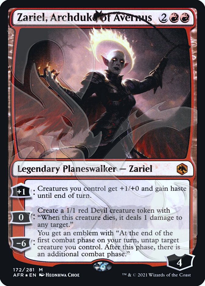 Zariel, Archduke of Avernus (Ampersand Promo) [Dungeons & Dragons: Adventures in the Forgotten Realms Promos] | Gam3 Escape