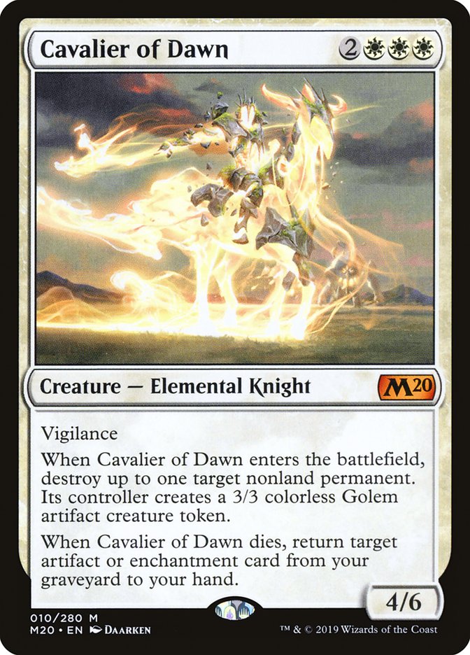 Cavalier of Dawn [Core Set 2020] | Gam3 Escape