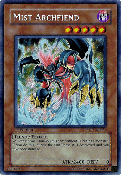 Mist Archfiend [FOTB-EN064] Secret Rare | Gam3 Escape