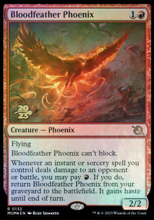 Bloodfeather Phoenix [March of the Machine Prerelease Promos] | Gam3 Escape