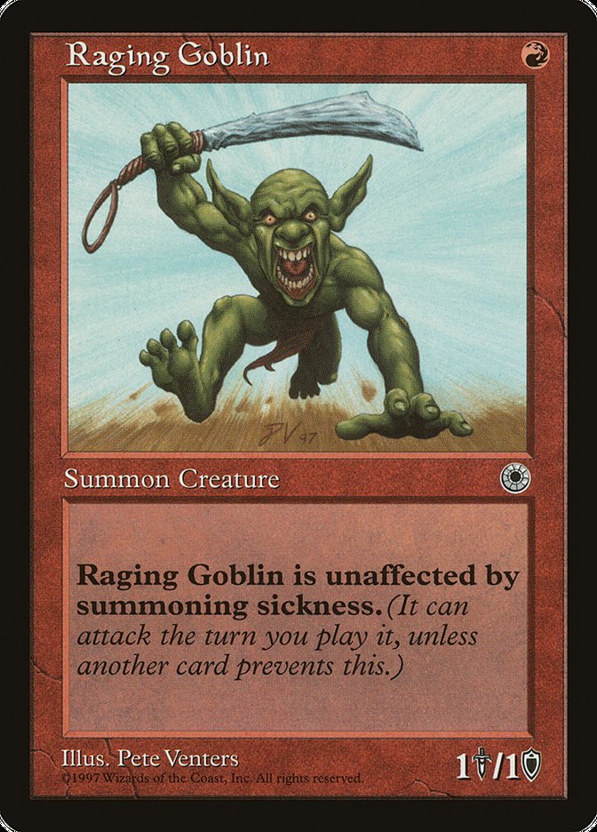 Raging Goblin (No Flavor Text) [Portal] | Gam3 Escape