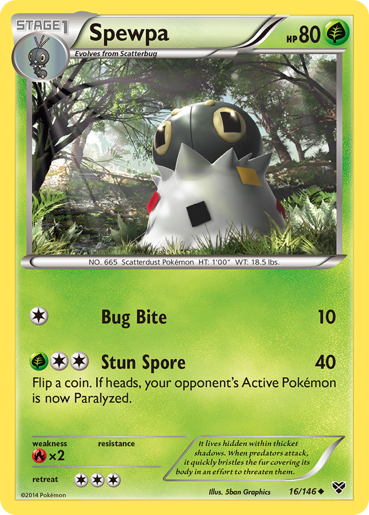 Spewpa (16/146) [XY: Base Set] | Gam3 Escape