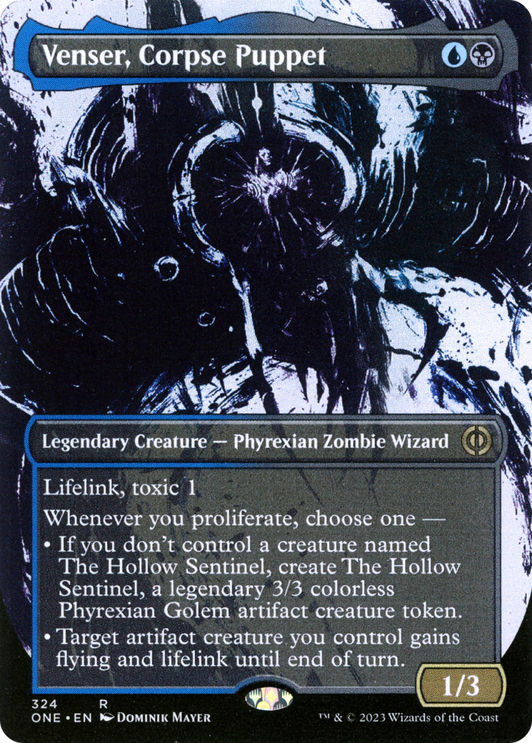 Venser, Corpse Puppet (Borderless Ichor) [Phyrexia: All Will Be One] | Gam3 Escape