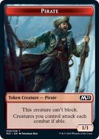 Pirate // Treasure Double-sided Token [Core Set 2021 Tokens] | Gam3 Escape