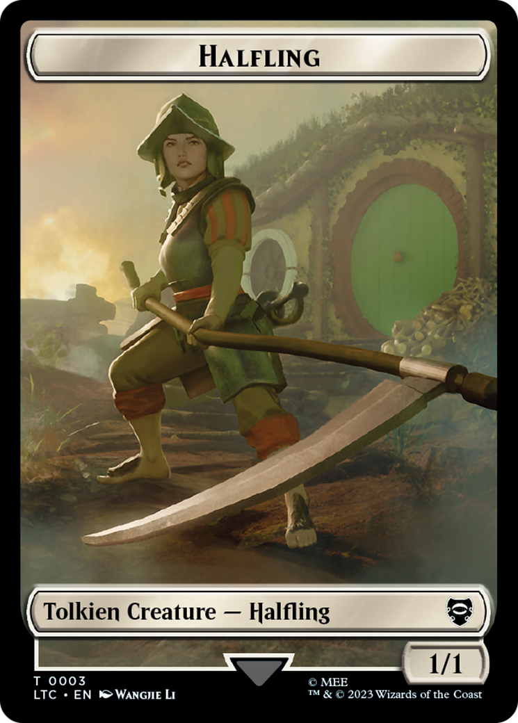 Halfling // Treasure Token [The Lord of the Rings: Tales of Middle-Earth Commander Tokens] | Gam3 Escape