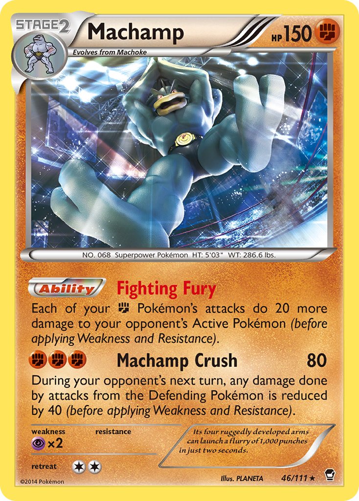 Machamp (46/111) (Cosmos Holo) (Blister Exclusive) [XY: Furious Fists] | Gam3 Escape
