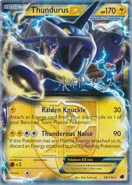 Thundurus EX (38/116) (Plasma Power - Haruto Kobayashi) [World Championships 2014] | Gam3 Escape