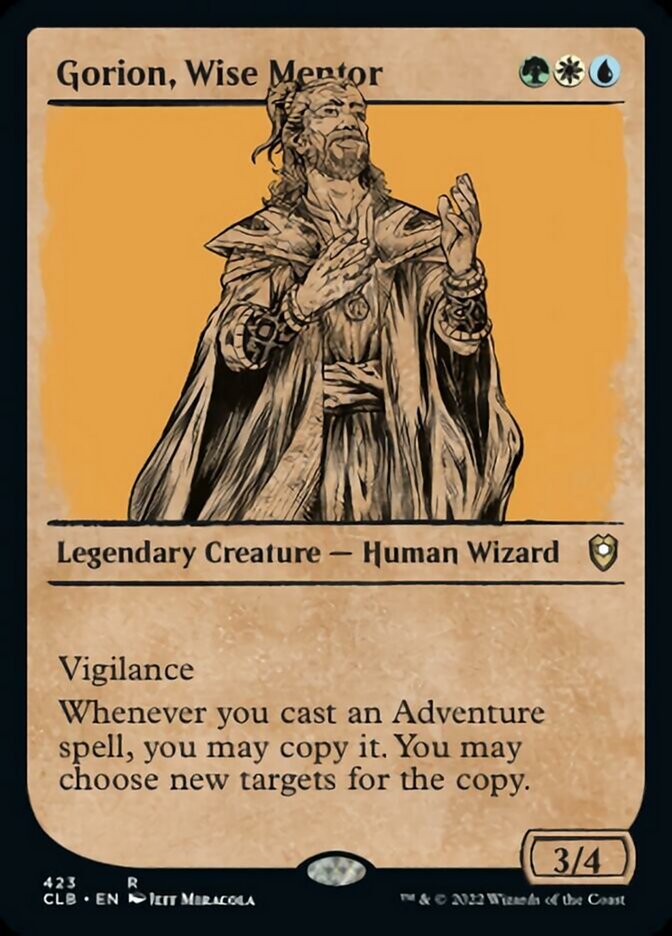 Gorion, Wise Mentor (Showcase) [Commander Legends: Battle for Baldur's Gate] | Gam3 Escape