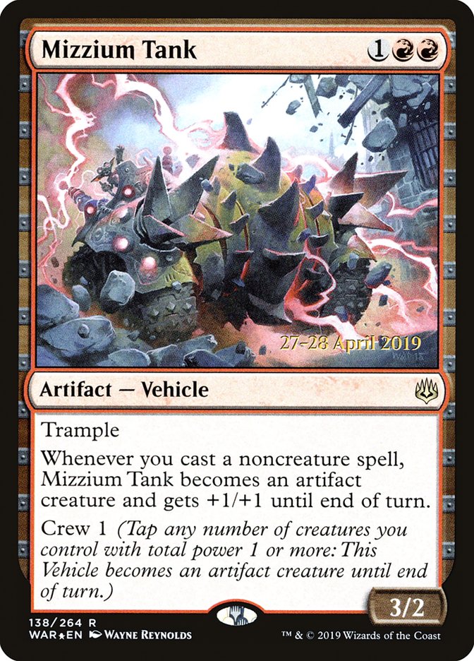 Mizzium Tank  [War of the Spark Prerelease Promos] | Gam3 Escape