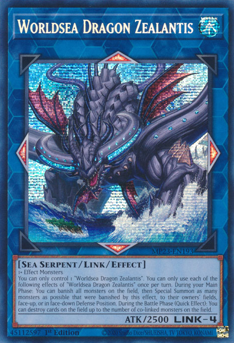 Worldsea Dragon Zealantis [MP23-EN193] Prismatic Secret Rare | Gam3 Escape