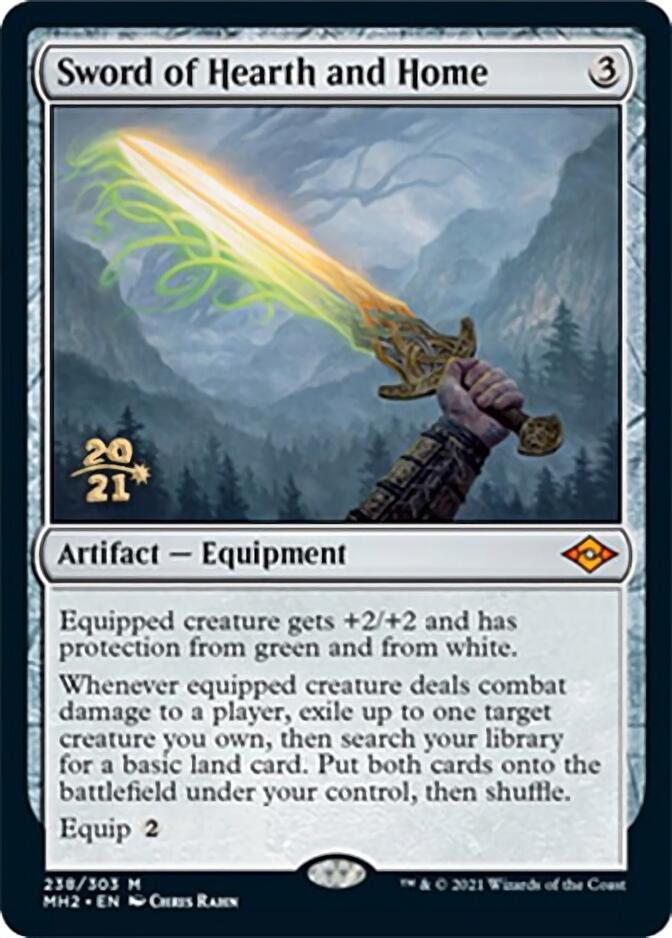 Sword of Hearth and Home [Modern Horizons 2 Prerelease Promos] | Gam3 Escape