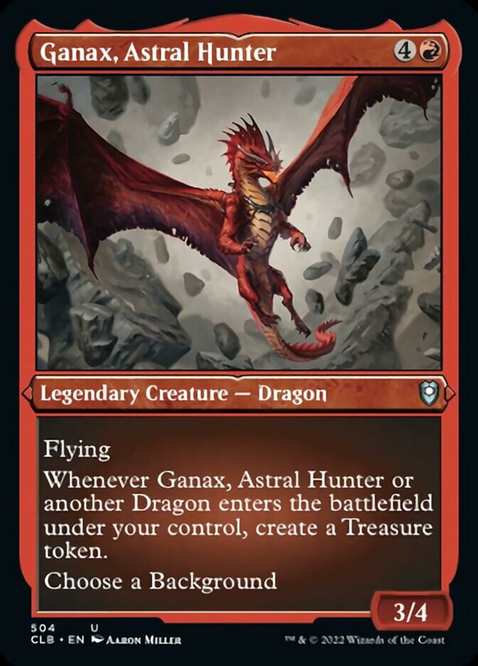 Ganax, Astral Hunter (Foil Etched) [Commander Legends: Battle for Baldur's Gate] | Gam3 Escape