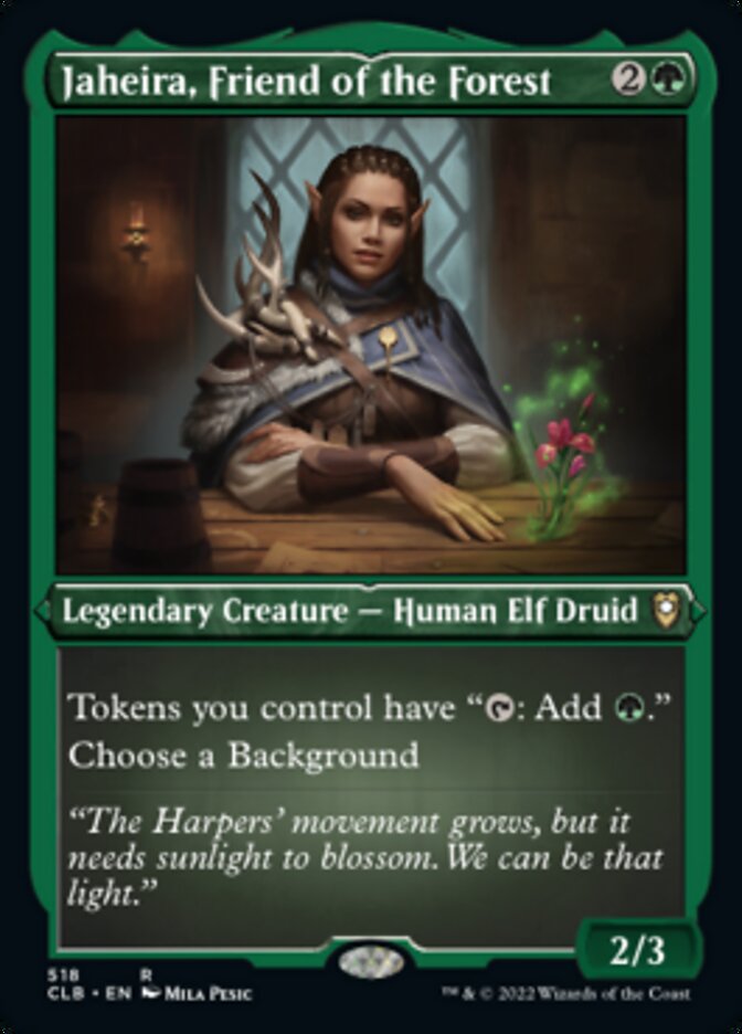 Jaheira, Friend of the Forest (Foil Etched) [Commander Legends: Battle for Baldur's Gate] | Gam3 Escape