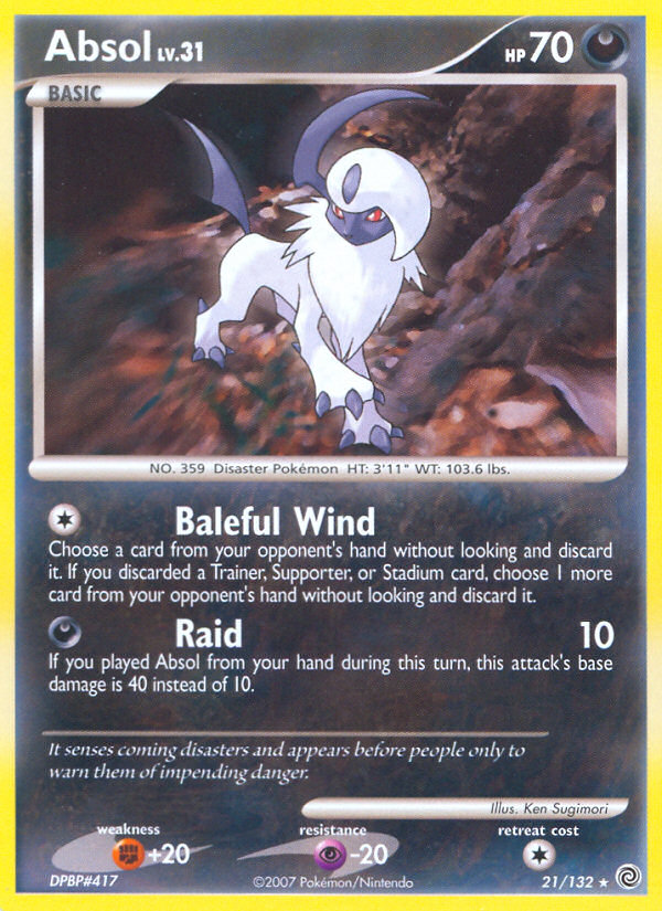 Absol (21/132) [Diamond & Pearl: Secret Wonders] | Gam3 Escape