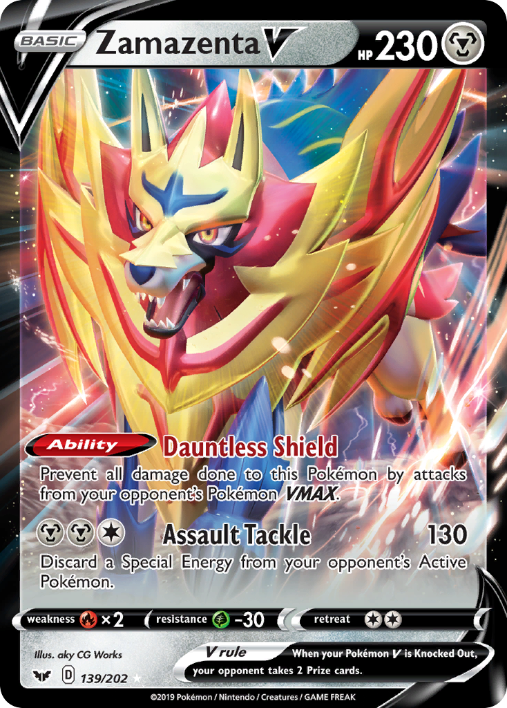 Zamazenta V (139/202) [Sword & Shield: Base Set] | Gam3 Escape