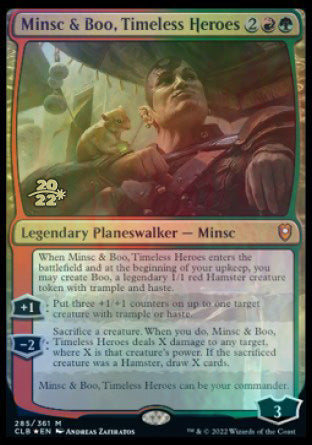 Minsc & Boo, Timeless Heroes [Commander Legends: Battle for Baldur's Gate Prerelease Promos] | Gam3 Escape