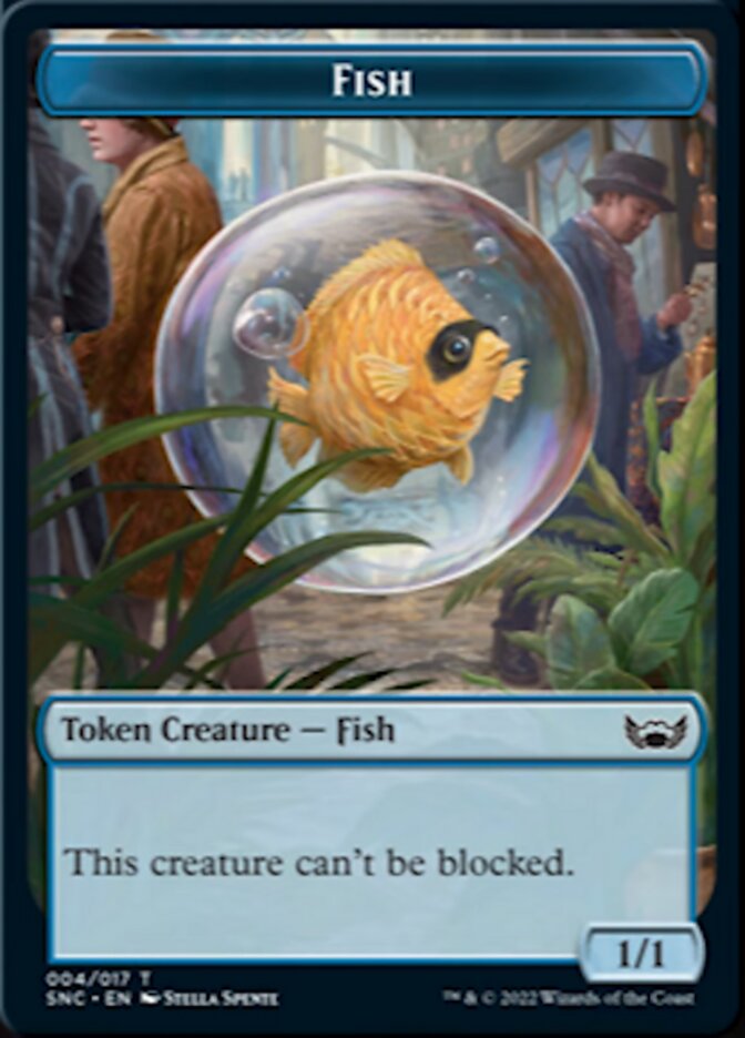 Fish // Angel Double-sided Token [Streets of New Capenna Tokens] | Gam3 Escape